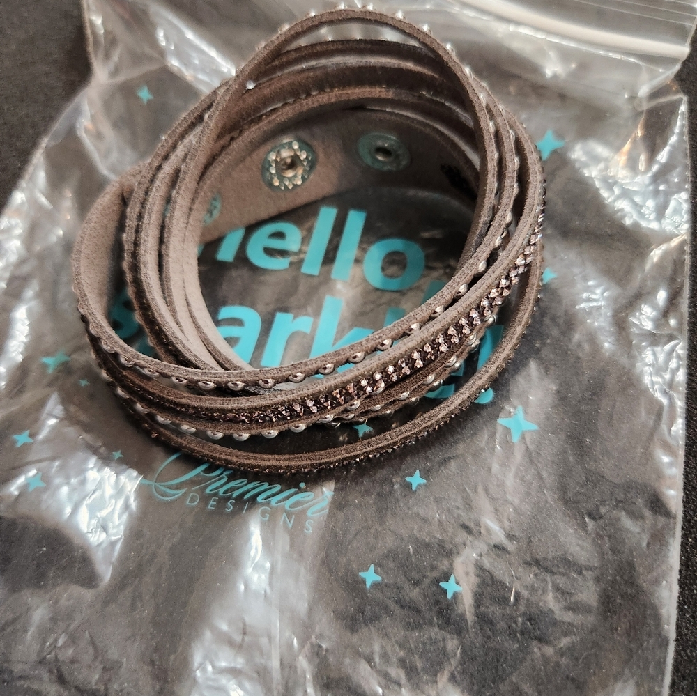 Premier Designs Grey Wrap Bracelet
